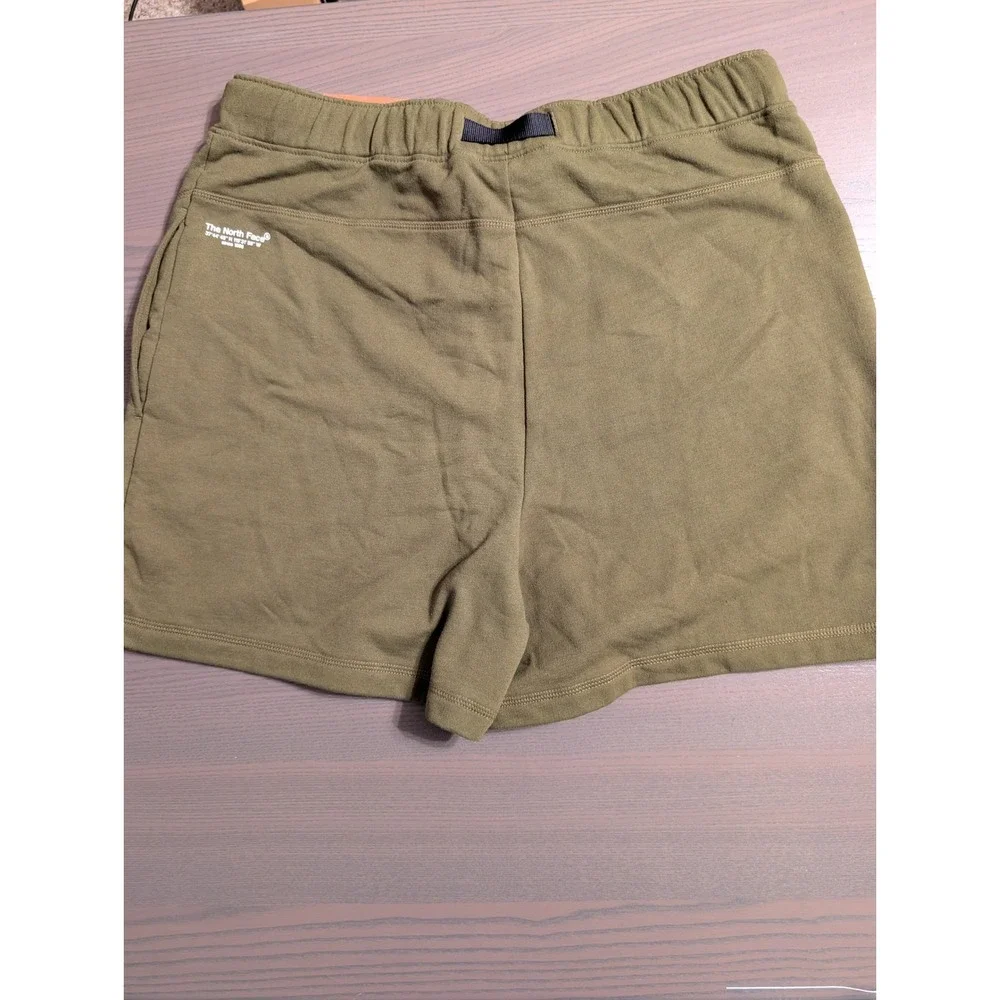 NEW The North Face Mens MEDIUM Class V Belted Fleece Shorts Olive Green
